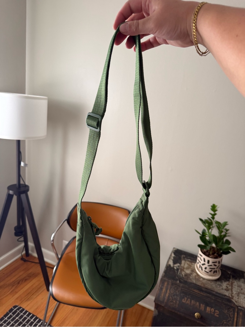 Uniqlo Green Shoulder Crossbody Bag